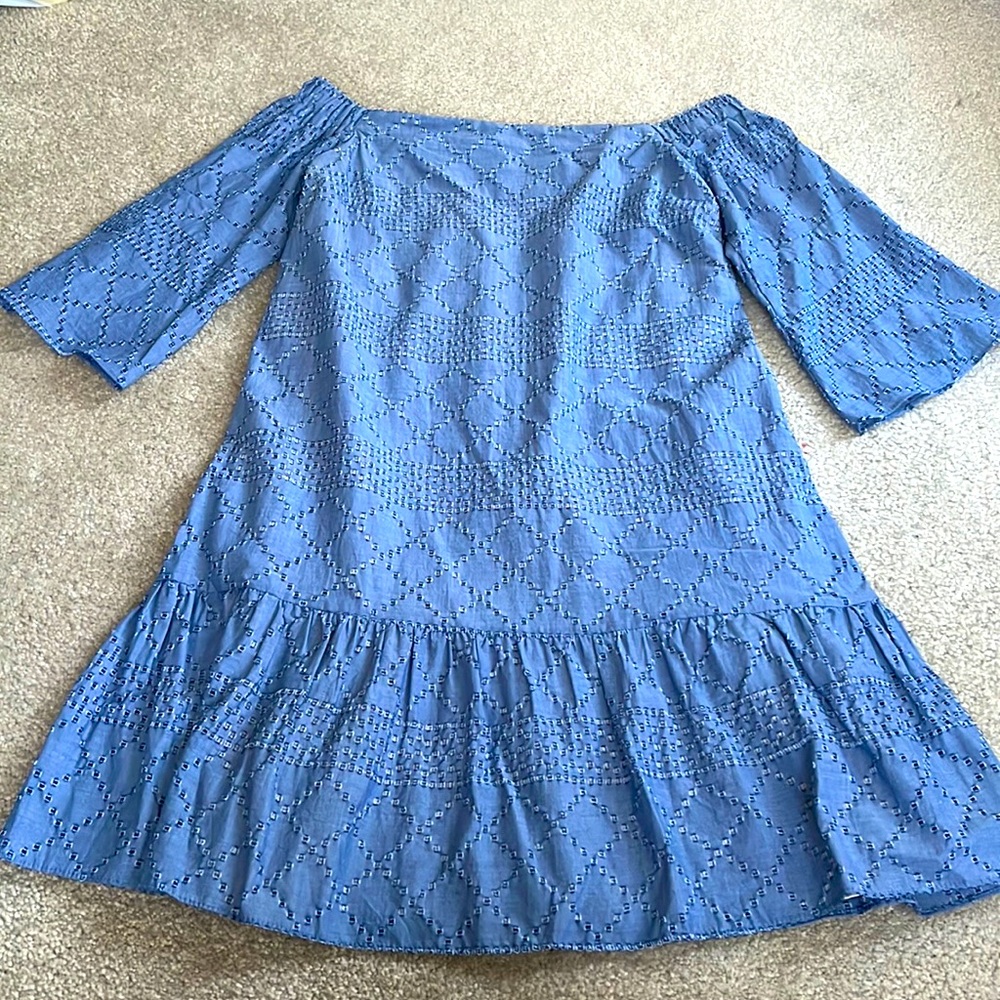 Off the shoulder waverly grey dress size xs